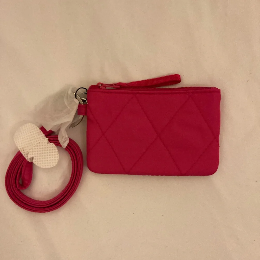 Vera Bradley Pink Floral Zip Pouch - Picture 3 of 3